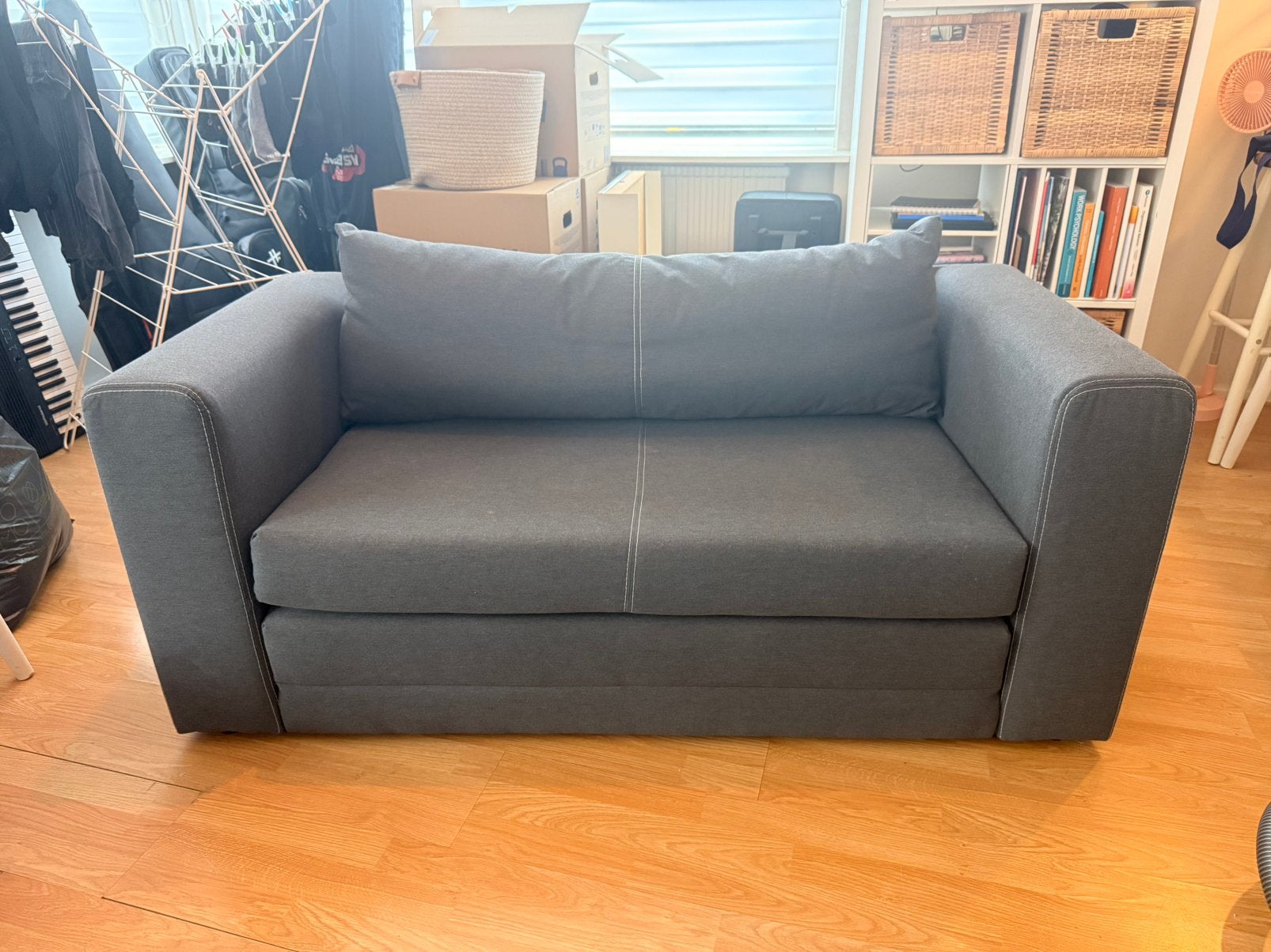IKEA Slaapbank, Ophalen, Gebruikt, Tweepersoons, Rechte bank