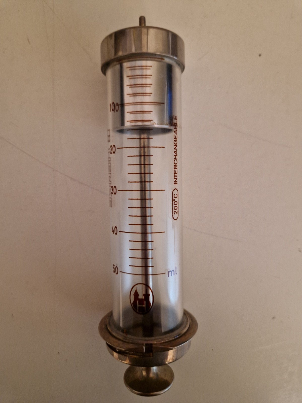 Vintage Henke spuit 50ml - Antiek medisch instrument, Ophalen of Verzenden