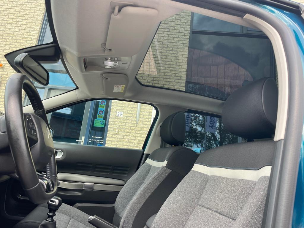 Citroen C4 Cactus 1.2 PureTech Shine-Pano-carplay-trekhaak, Gebruikt, Euro 6, 1199 cc, Blauw