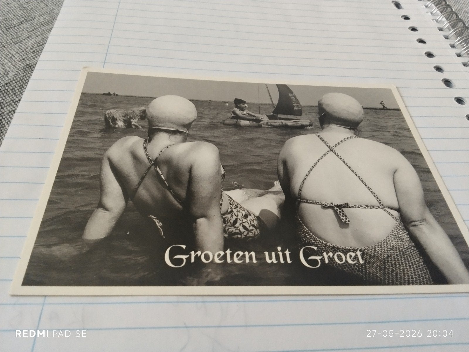 Vintage Boomerang Ansichtkaart: Groeten uit Groet, Ophalen of Verzenden, 1960 tot 1980, Ongelopen, Noord-Holland