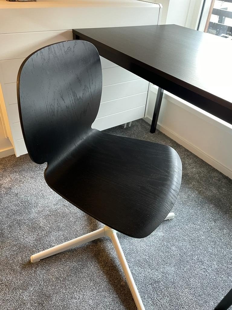Ikea verstelbare bureau stoel zgan, Ophalen, Zo goed als nieuw, Zwart, Bureaustoel