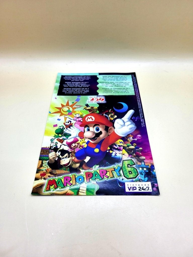 Mario Party 6 VIP Kaart - Nintendo GameCube, Nintendo support, Eén computer, Ophalen of Verzenden, Zo goed als nieuw