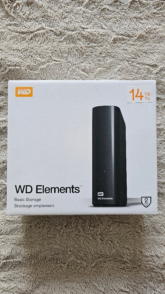 WD Elements Desktop 14TB externe HDD - USB 3.0 - compleet, HDD, Ophalen of Verzenden, 14tb, Desktop