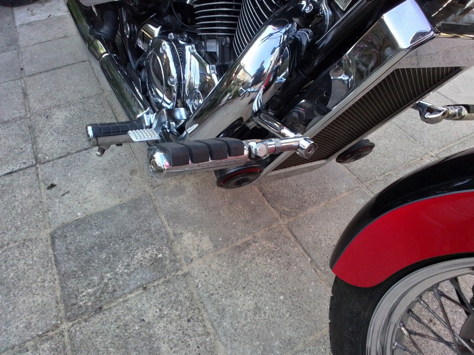voetsteunen honda shadow vt 1100 c2, Ophalen