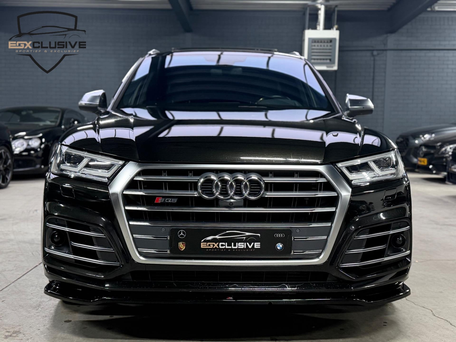Audi SQ5 3.0 TFSI Quattro Pro Line Plus PANO/ACC/CAMERA/BLIN, Auto's, Audi, Automaat, Gebruikt, 2995 cc, Zwart