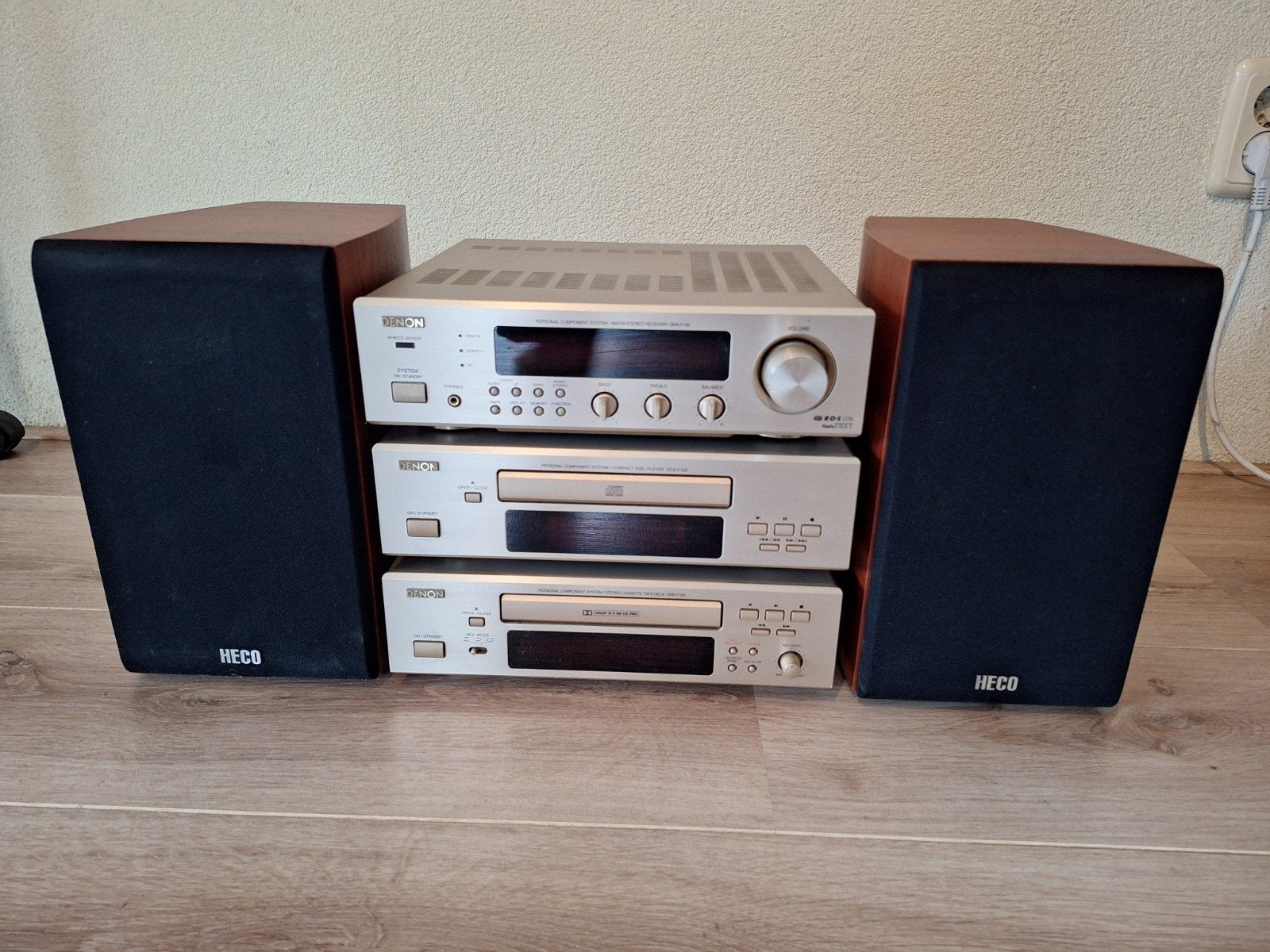 Denon Personal Component System met Heco speakers, Ophalen, Gebruikt, Denon, Cassettedeck