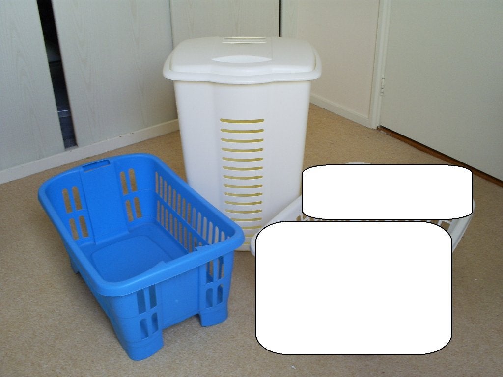 Gebruikte wasmand en wasbox curver, Ophalen of Verzenden, Gebruikt, Wit, Wasmand
