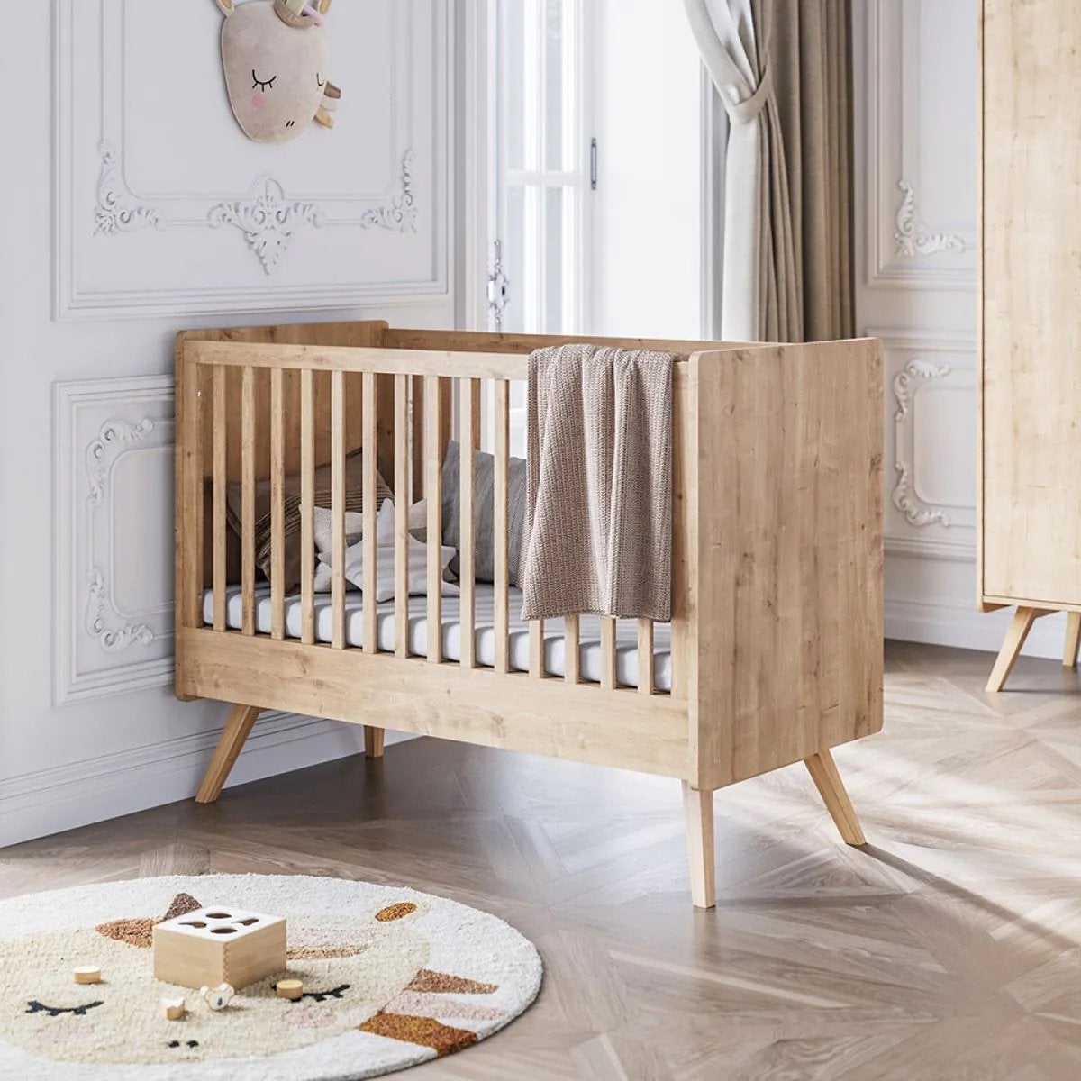 Ledikant petite amelie vintage model 120x60, Ophalen, Zo goed als nieuw, Jongetje of Meisje