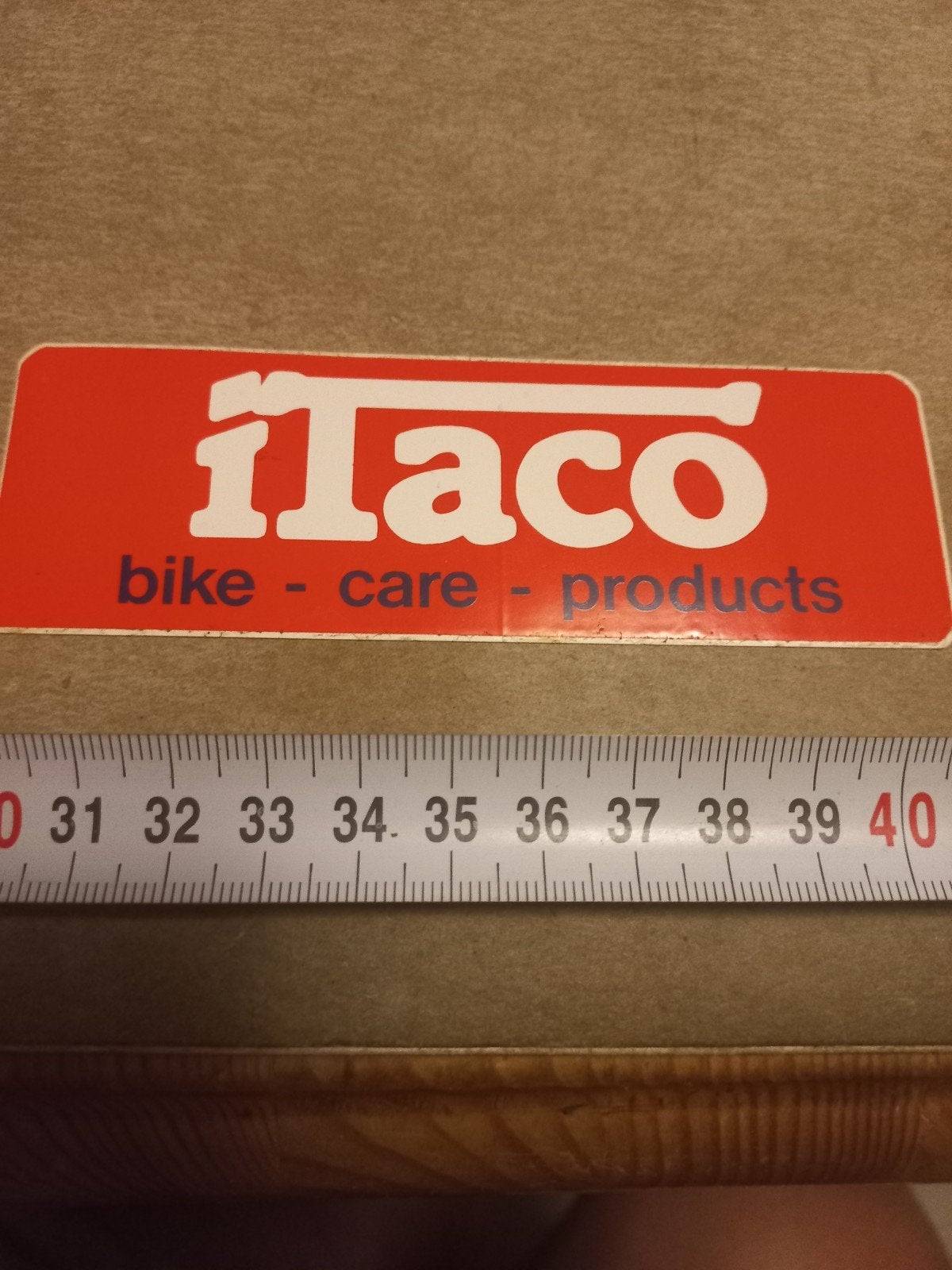 Vintage Itaco Bike Care Products Sticker, Ophalen of Verzenden, Zo goed als nieuw