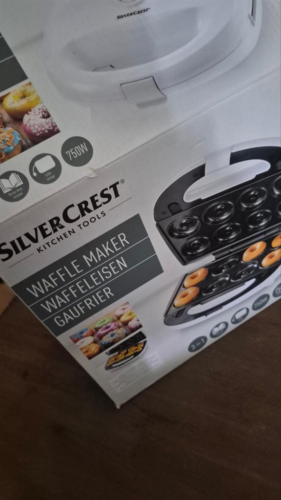 SilverCrest Wafelijzer 3-in-1 (wafels, donuts, cake pops), Witgoed en Apparatuur, Wafelijzers, Ophalen of Verzenden, Uitneembare platen