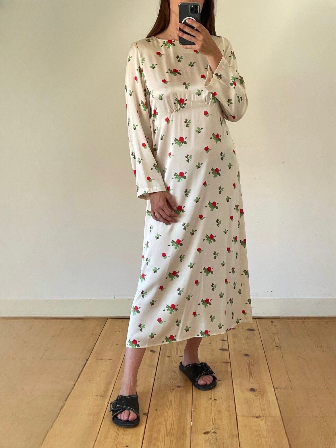 bernadette (designer) zijde maxi jurk maat M, np €850, Maat 38/40 (M), Wit, Ophalen of Verzenden, Zo goed als nieuw