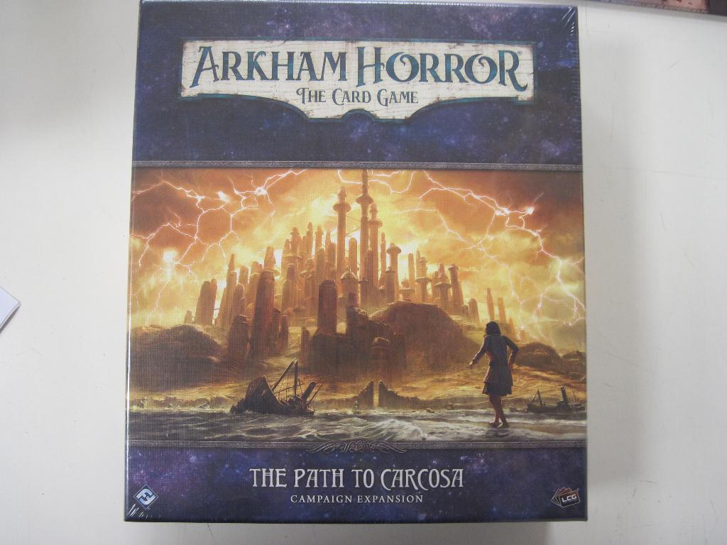 Arkham Horror card game. Path to Carcosa Campain Expansion, Drie of vier spelers, Ophalen of Verzenden, Nieuw, Living Card Game