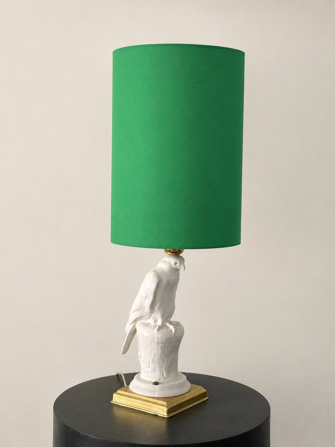 Vintage lamp, Ophalen, 50 – 75, Art deco, Textiel
