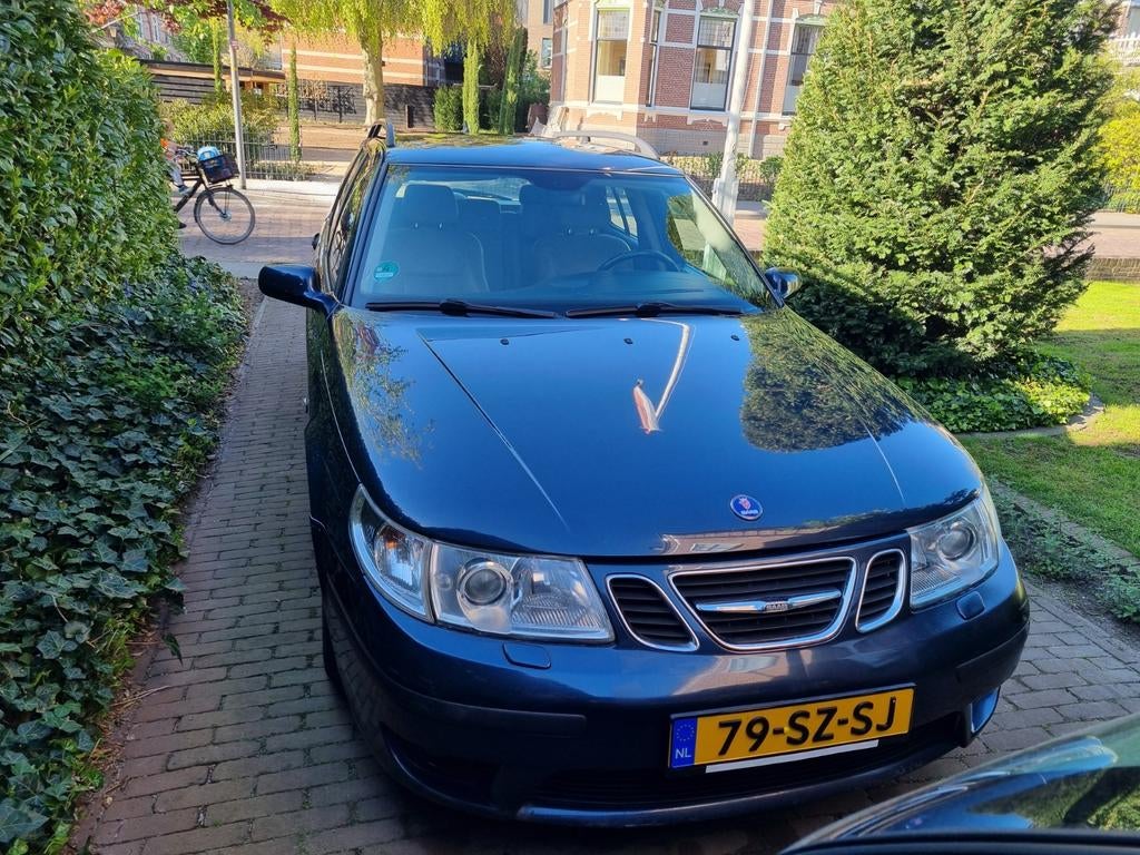 Saab 9-5 2.3 Turbo Aero Estate AUT 2005 Blauw, Ophalen of Verzenden, Saab