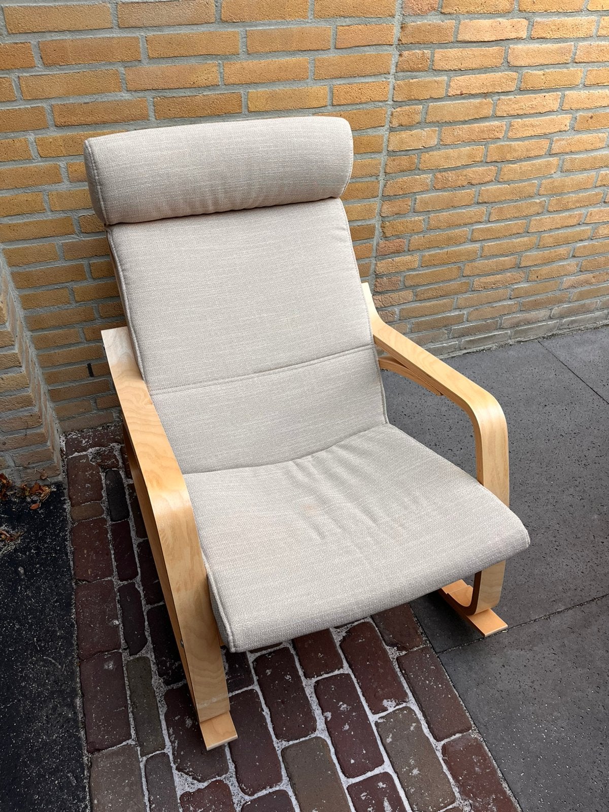 Ikea Poang schommelstoel babykamer stoel, Ophalen, Zo goed als nieuw, 75 tot 100 cm, 50 tot 75 cm