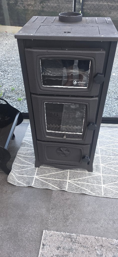 Hout kachel met oven en zonder oven, Huis en Inrichting, Kachels, Verzenden, Vrijstaand, Hout, Nieuw