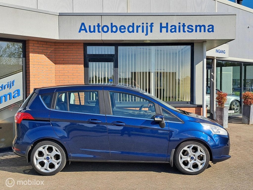 Ford B-Max 1.6 TI-VCT Titanium Automaat | Tr.hk | LMV, Auto's, Ford, Gebruikt, Zwart, 4 cilinders, Leder en Stof