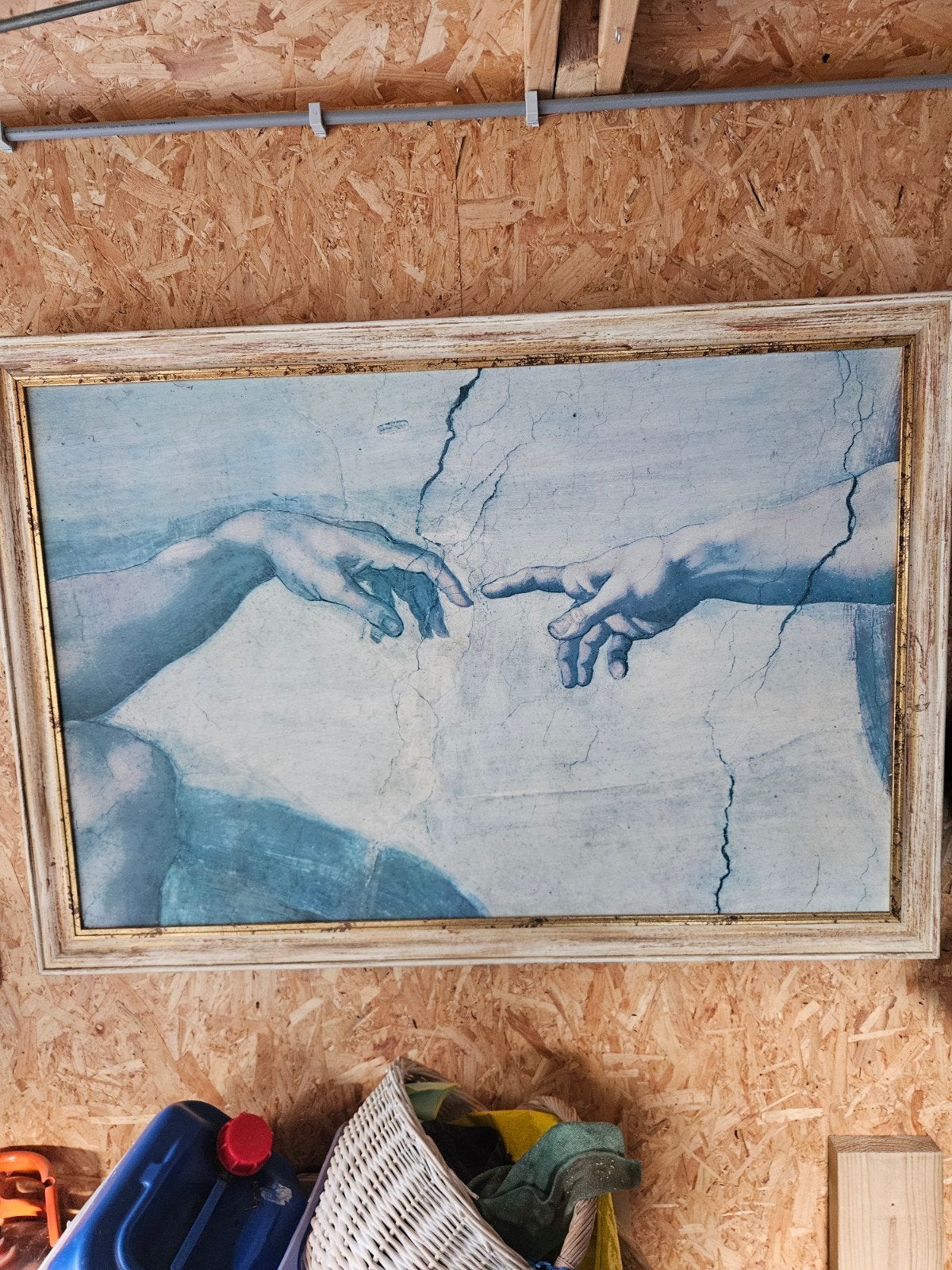 De Schepping van Adam - Ingelijste reproductie, Ophalen