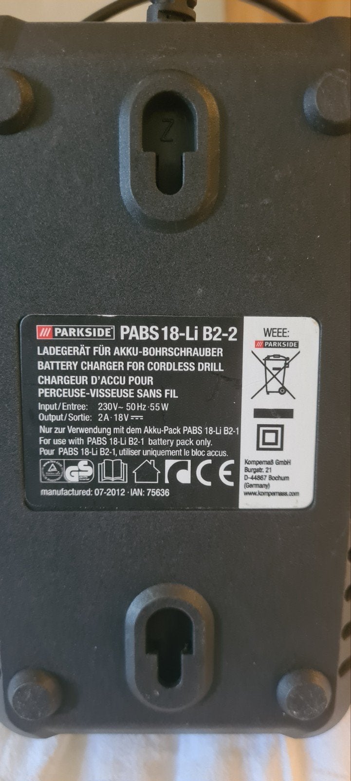 GEZOCHT: lader voor Parkside 18V lithium (PABS 18-Li B2-2), Doe-het-zelf en Verbouw, Gereedschap | Boormachines, Ophalen of Verzenden