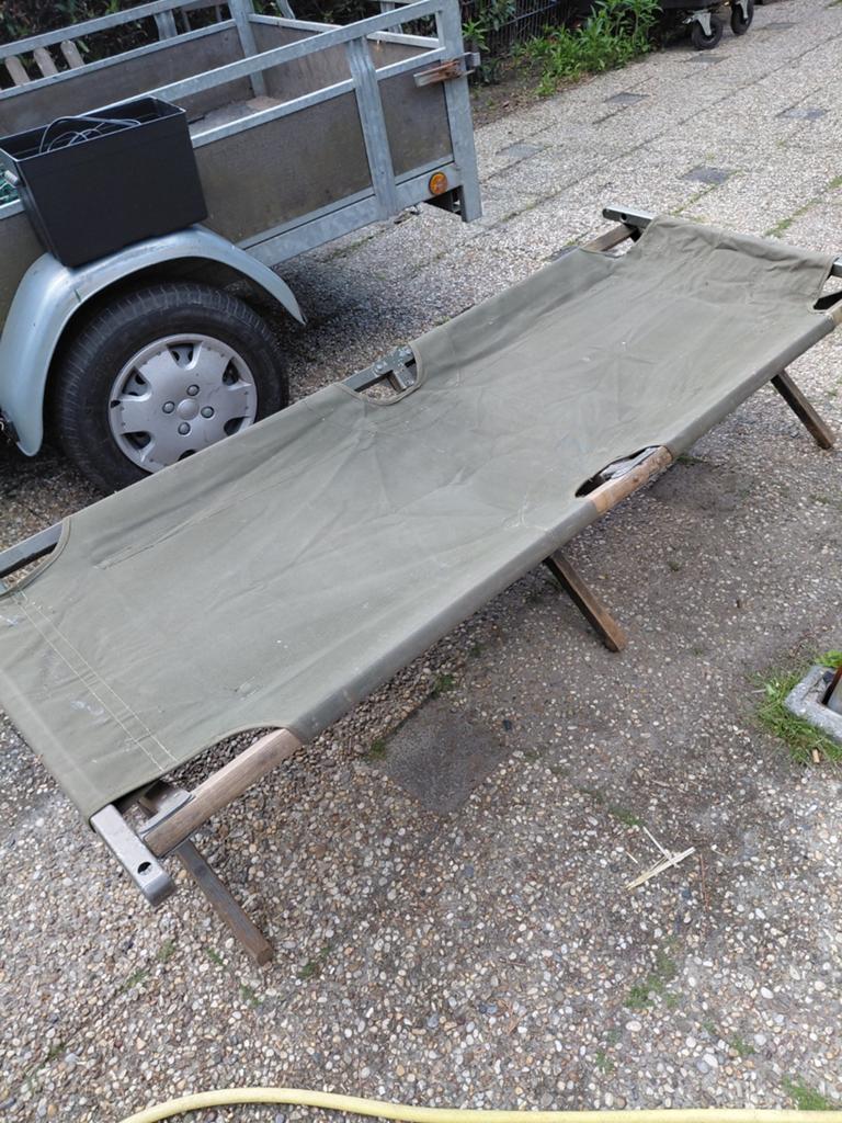 Vintage Leger Brancard / Veldbed - Opvouwbaar, Ophalen of Verzenden