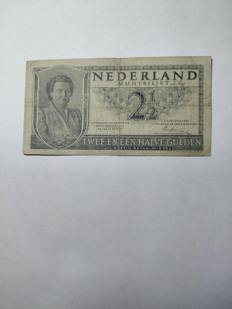 2.5 gulden 1949, Postzegels en Munten, Bankbiljetten | Nederland, Ophalen of Verzenden