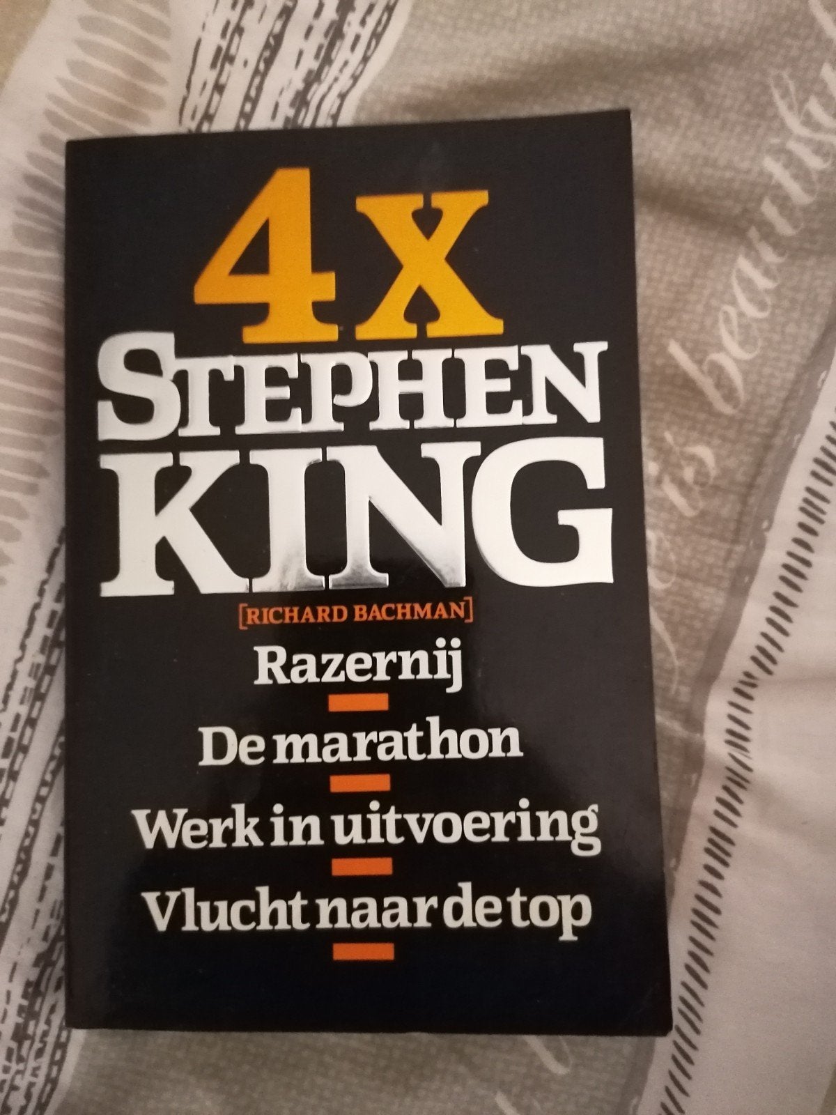 4x Stephen King (Richard Bachman) - Razernij e.a., Ophalen of Verzenden, Gelezen, Stephen King (Richard Bachman)