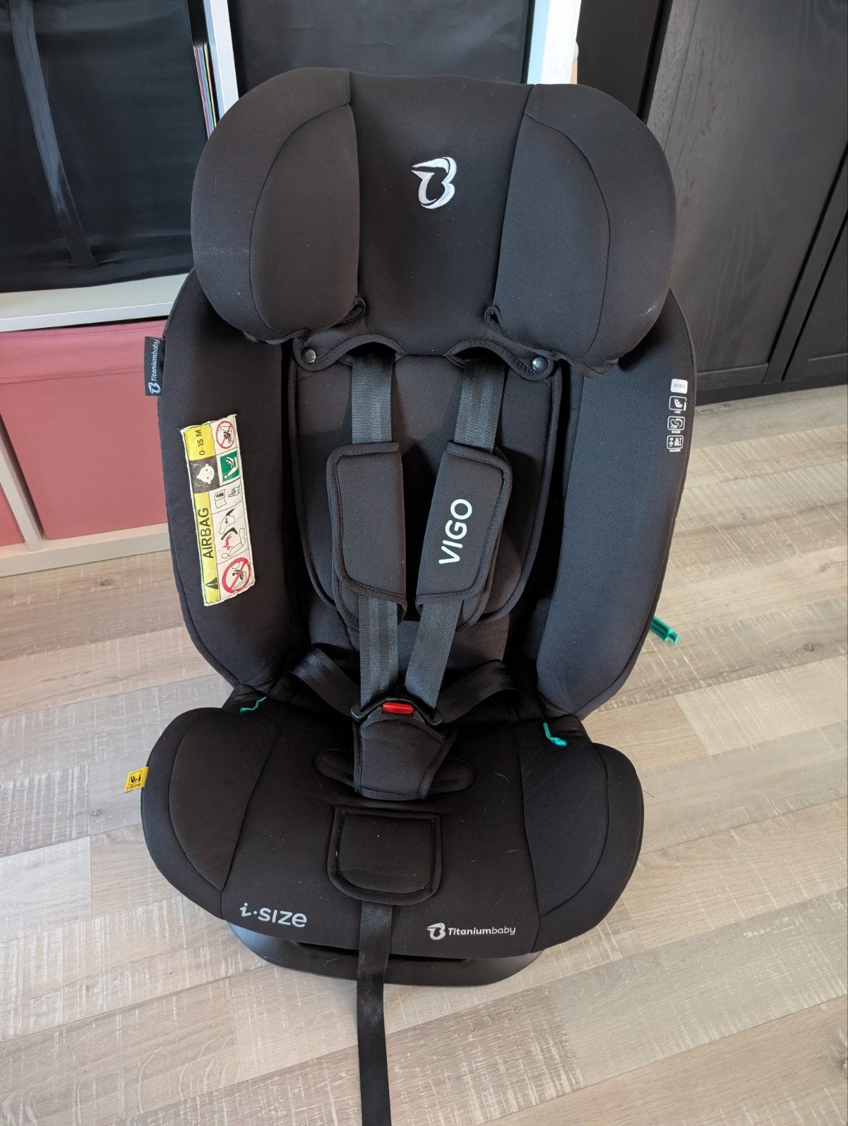 Autostoel voor auto zonder Isofix, Autogordel, Verstelbare rugleuning, Zo goed als nieuw, 9 t/m 36 kg