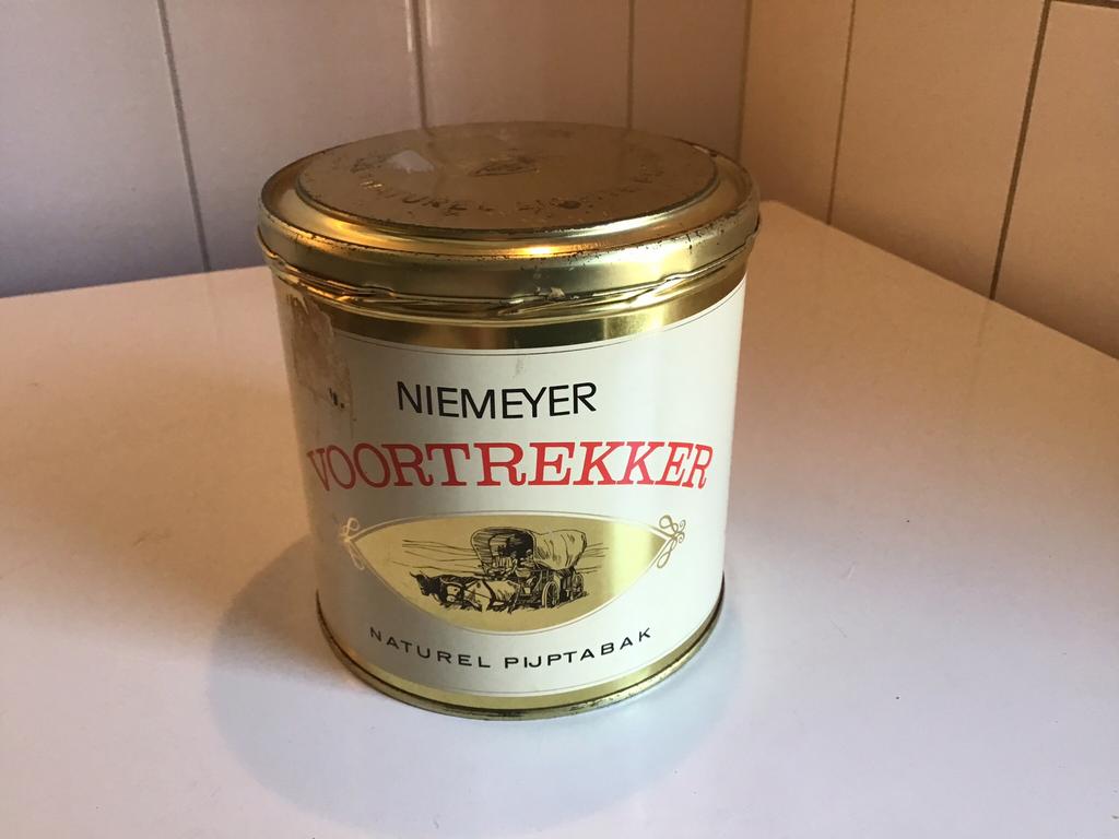Oud blik Niemeyer tabak, Verzamelen, Blikken, Ophalen of Verzenden, Gebruikt, Overige