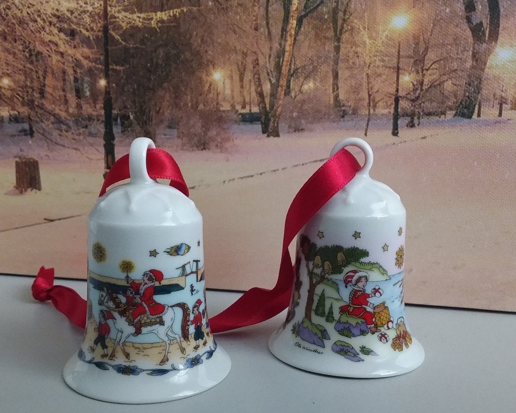 Hutschenreuther kerstklokjes.1998-99, Ophalen of Verzenden, Zo goed als nieuw