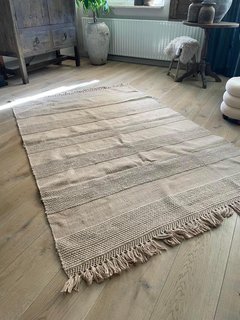 Mooi jutte vloerkleed 1.60 x 2.30 mtr. uitstekende staat, Ophalen, Zo goed als nieuw