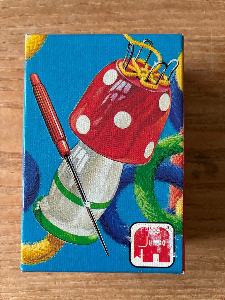 Vintage Jumbo houten punnikklosje paddenstoel, Ophalen of Verzenden, Zo goed als nieuw, Hout, Knutselset