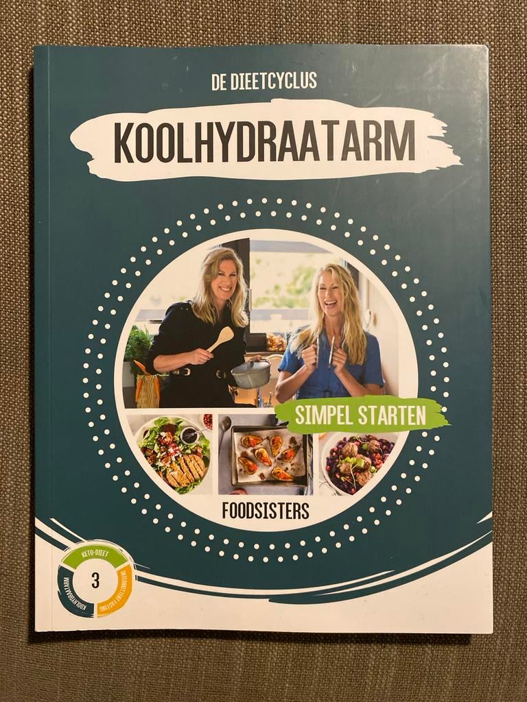 Koolhydraatarm kookboek Food Sisters - Nieuwstaat, Voorgerechten en Soepen, Nieuw, Ophalen of Verzenden, Gezond koken