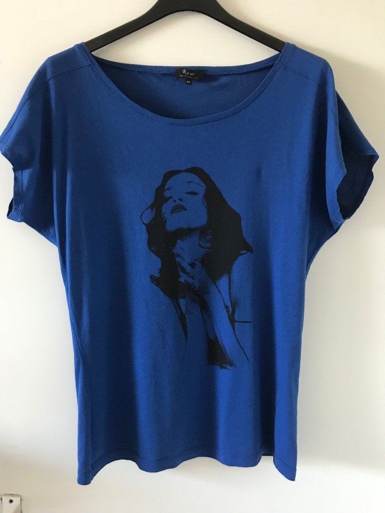 NIEUW blauw T-schirt Ro-zu maat 40, Kleding | Dames, Maat 38/40 (M), Blauw, Nieuw, Ophalen of Verzenden