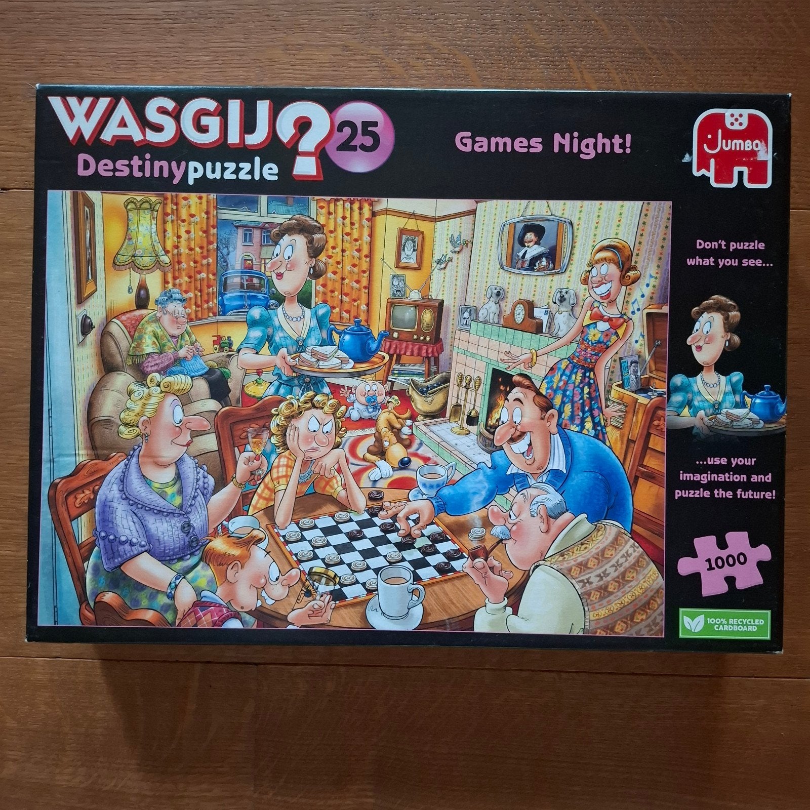 WASGIJ? 25 DESTINY puzzel games night, Ophalen of Verzenden, 500 t/m 1500 stukjes, Zo goed als nieuw