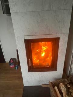 Brunner houtgestookte cv HKD 2.2 met Wolf buffervat en toeb., Huis en Inrichting, Kachels, Ophalen, Gebruikt, Houtkachel, Inbouw