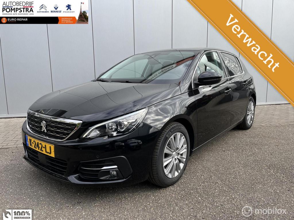 Peugeot 308 1.2 PureTech 131 PK Allure/PANODAK/NAVI/TREKHAAK, Stof, Euro 6, Zwart, Origineel Nederlands