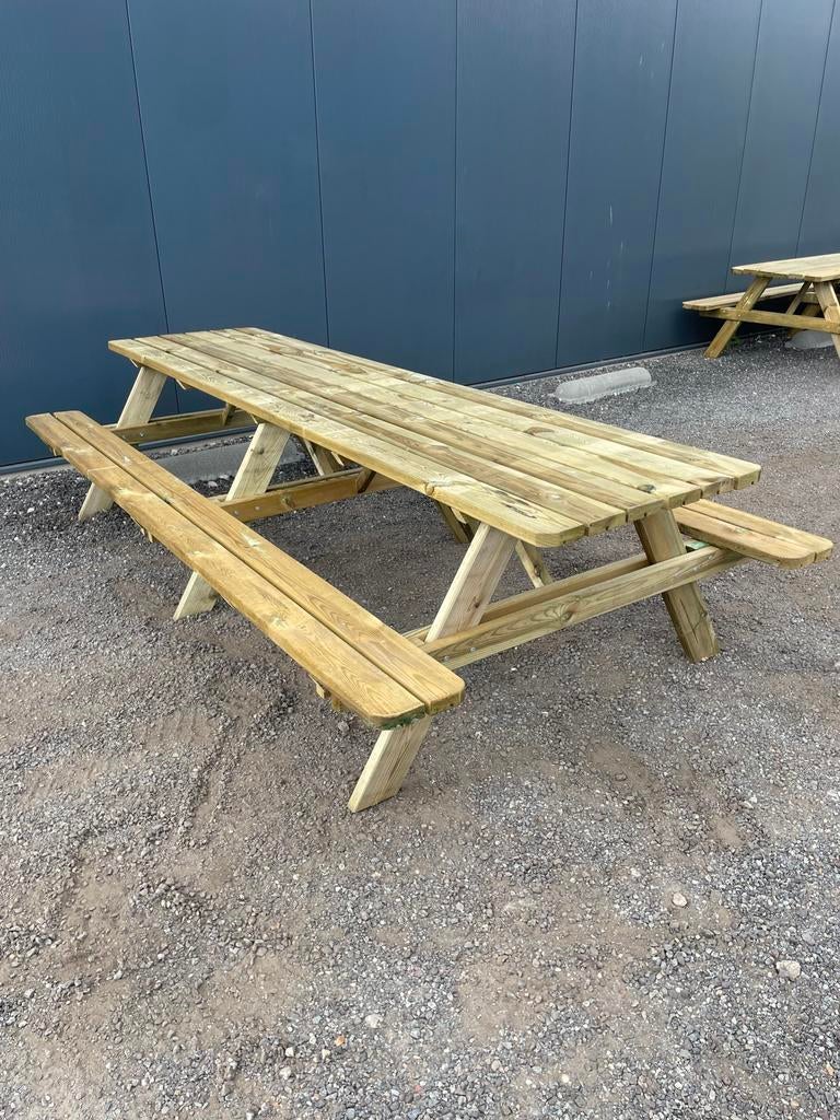 Picknicktafels 300cm Geïmpregneerd picknickbank 12 PERSONEN, Ophalen, Wr, Nieuw, Wr