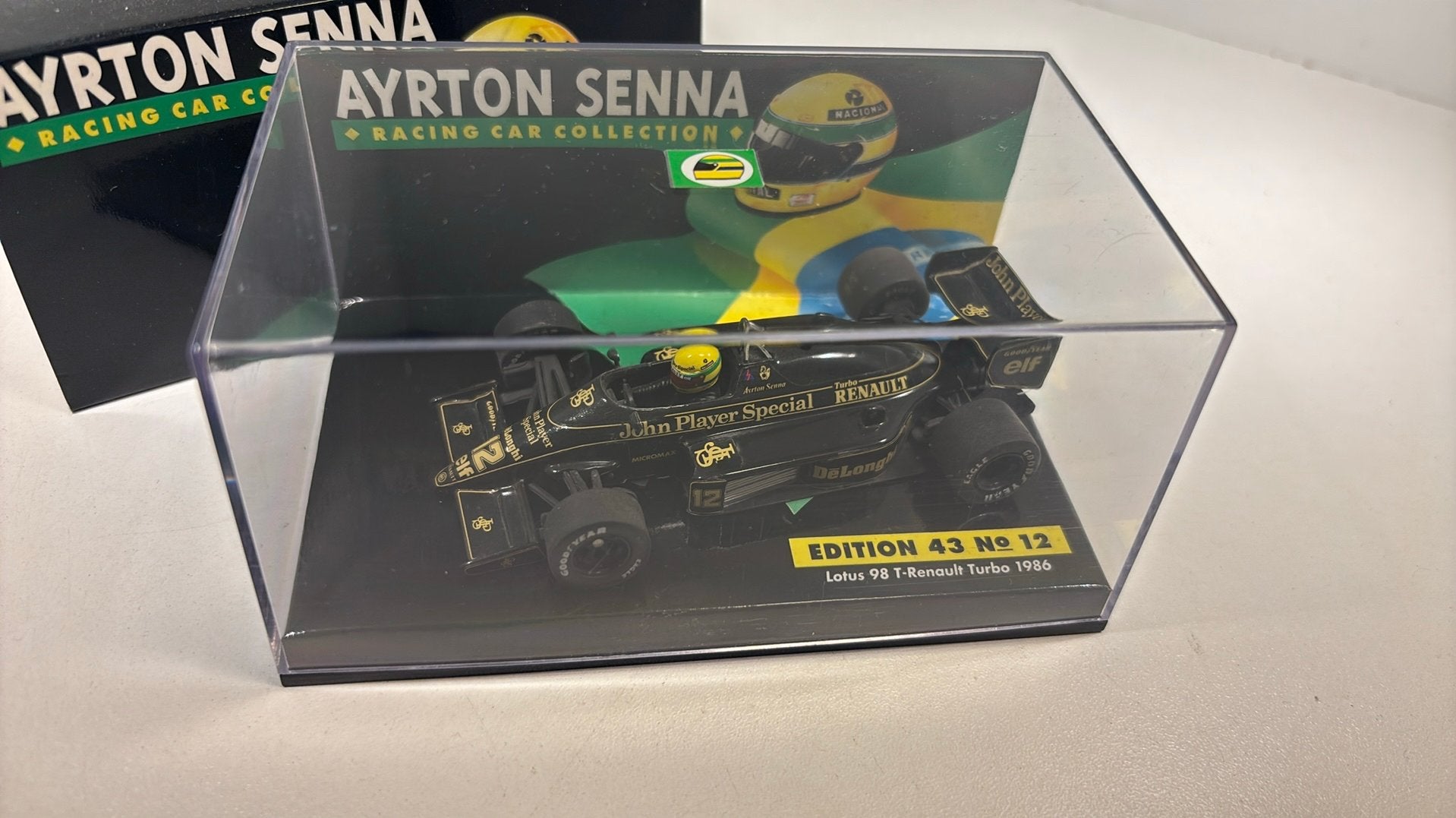 Lotus 98 t renault turbo 1986 ayrton senna minichamps 1.43, Hobby en Vrije tijd, Modelauto's | 1:43, Auto, Ophalen of Verzenden