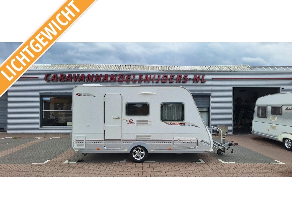 Sterckeman Evolution Comfort 390 CP VT!Walker! Lichtgewicht!, Caravans en Kamperen, Caravans, Sterckeman, Bedrijf, Treinzit, Vast bed