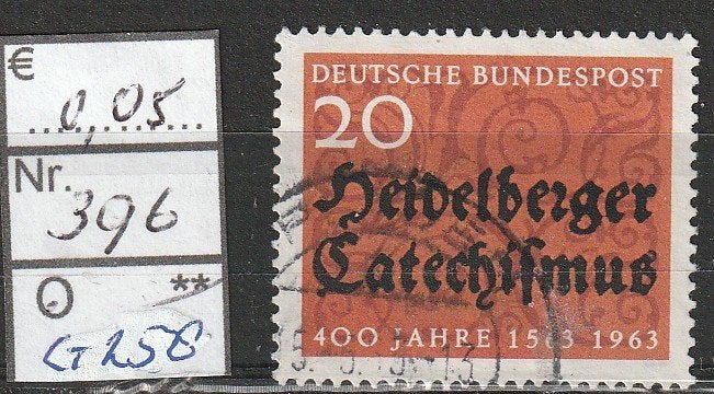 Bund Heidelberger Katechismus Michel 398 Nr.G259g, Verzenden, BRD, Gestempeld