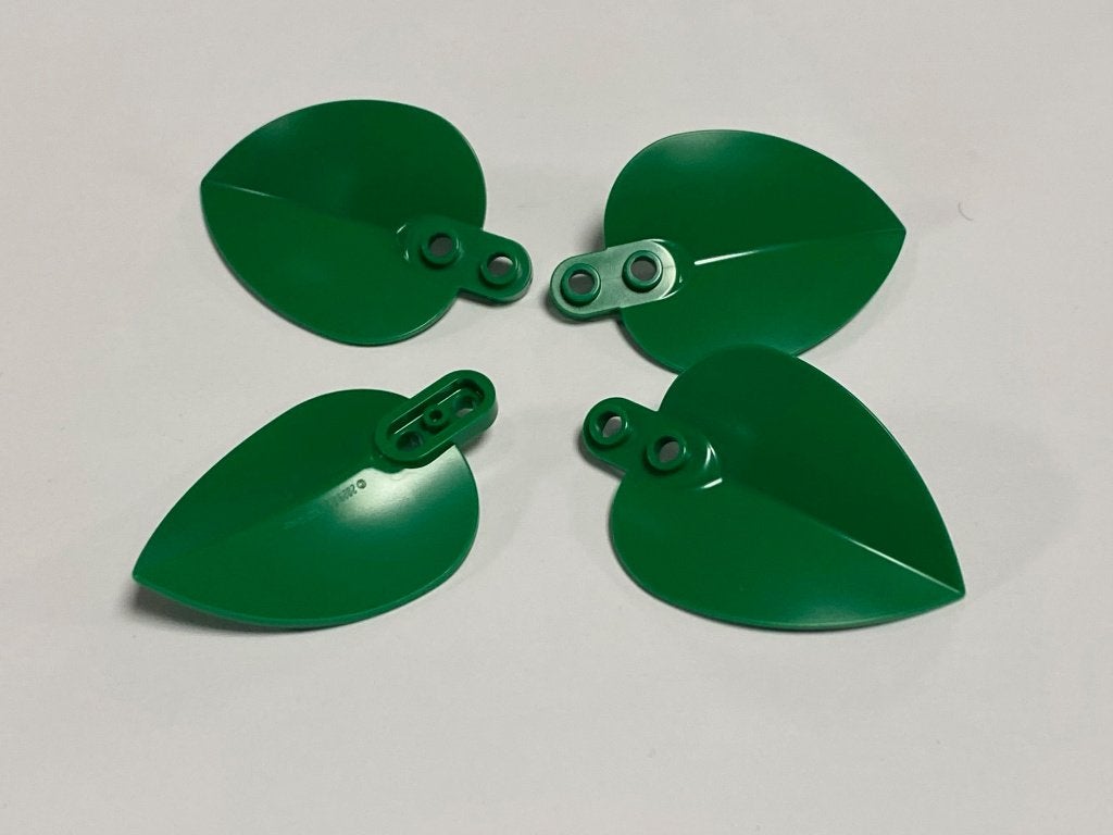 Partij 4x nieuwe Lego puntige bladeren, diverse kleuren, Overige thema's, Lego, Nieuw, Ophalen of Verzenden