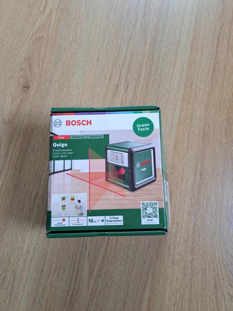 Bosch Quigo laser waterpas, Ophalen of Verzenden, Zo goed als nieuw