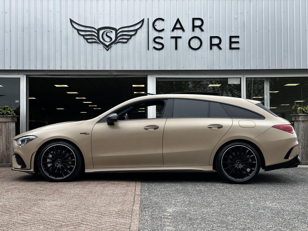 Mercedes-Benz CLA-Klasse Shooting Brake AMG 35 4MATIC Premiu, Auto's, Automaat, CLA, Gebruikt, Bruin