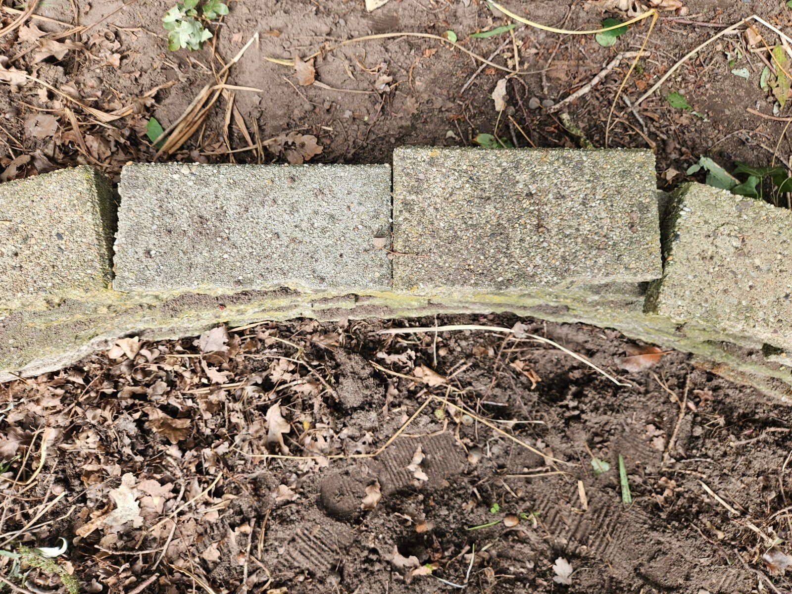 Gebruikte halve tegels voor tuin of pad, Ophalen, Gebruikt, Minder dan 25 cm, Border