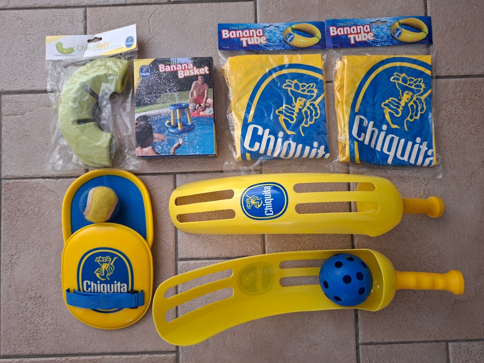 Chiquita Zwemband (2x) Banana Basket en Bal spellen., Ophalen, Nieuw