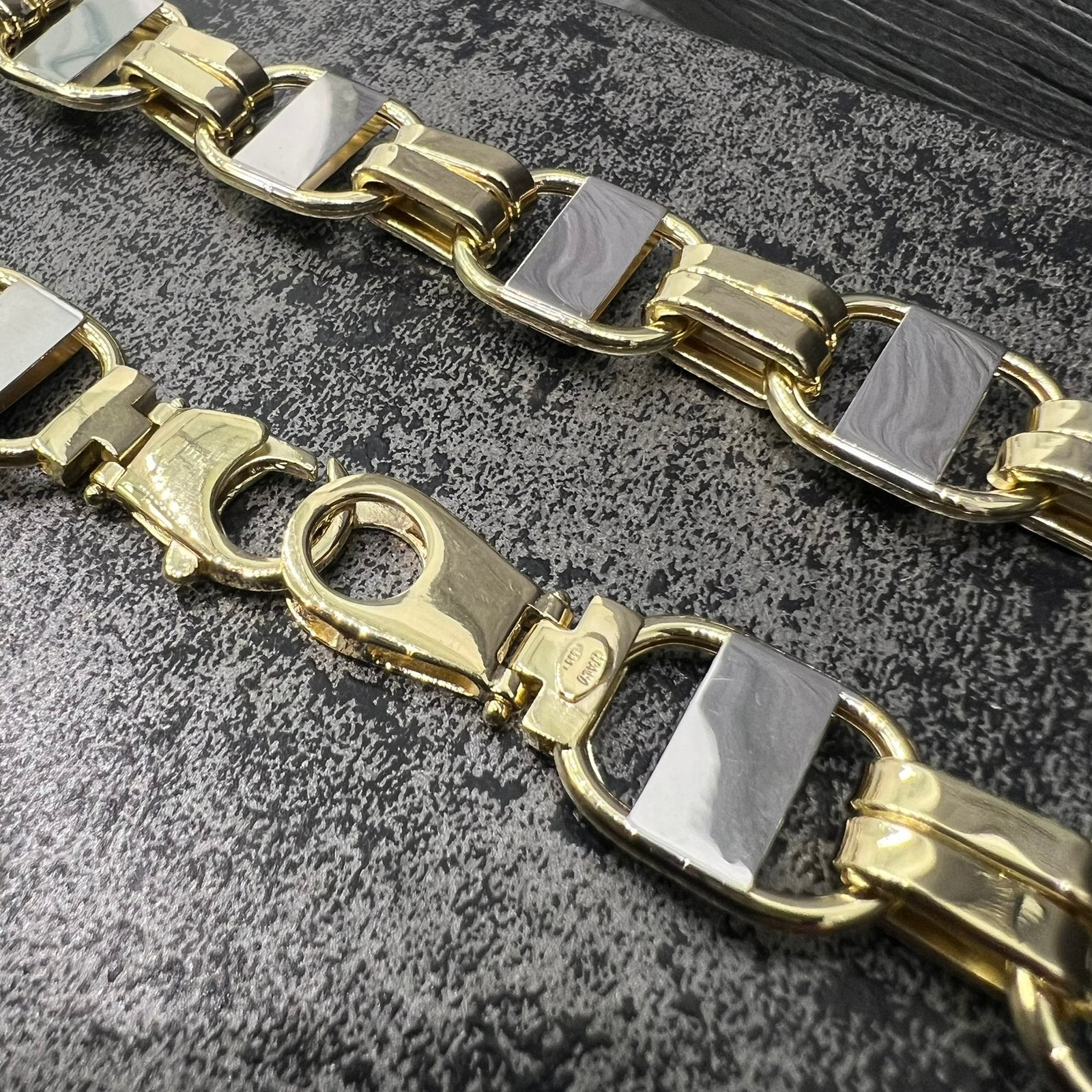 14k gouden ketting kingsley flat magnum dik model, Ophalen of Verzenden, Nieuw, Goud