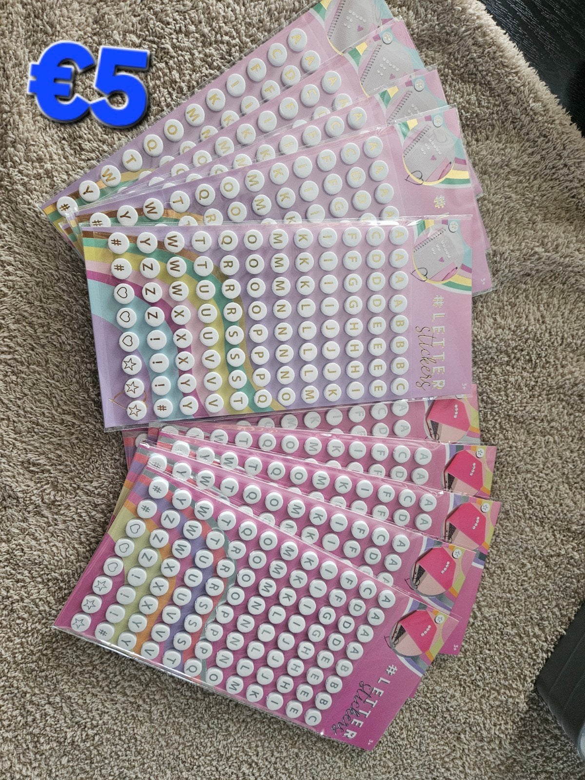 alfabet stickers, Verzenden, Nieuw, Overige typen