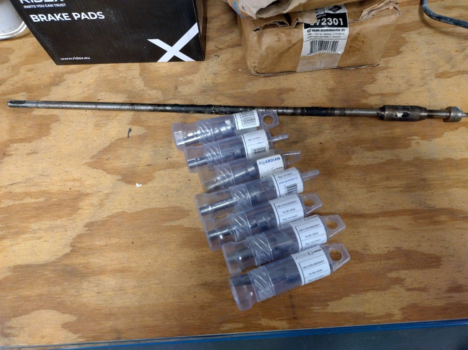 Boor met stopper 5.0mm, 7 stuks, nieuw met verlengstuk, Doe-het-zelf en Verbouw, Gereedschap | Boormachines, Ophalen of Verzenden