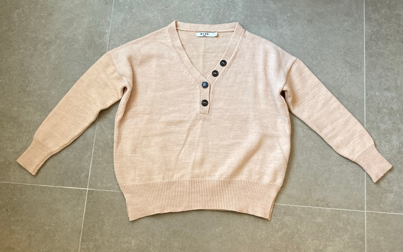 NA-KD wollen trui 25% wol maat S, mooie zachtroze zalm kleur, Kleding | Dames, Ophalen of Verzenden, Zo goed als nieuw, Maat 36 (S)