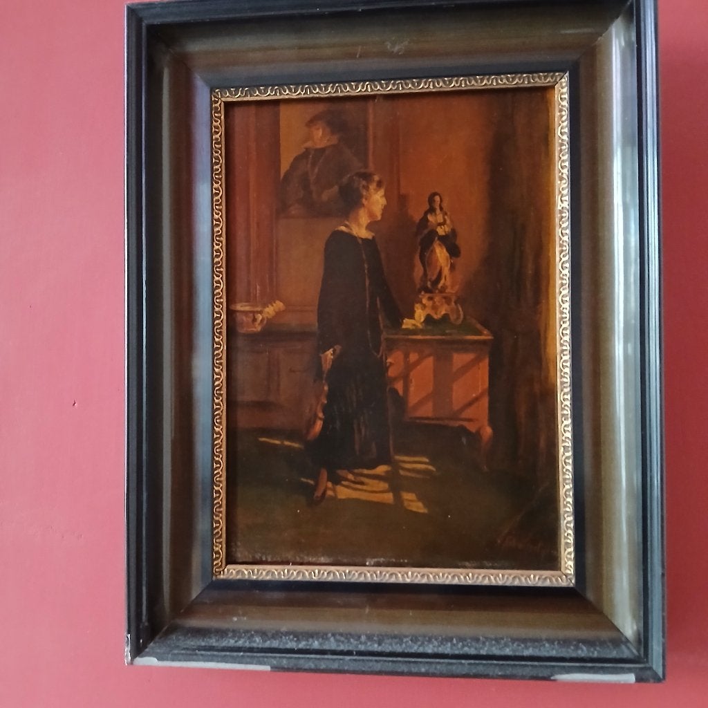 Olieverf Johannes van der Pijl Violiste (RK-18), Antiek en Kunst, Ophalen of Verzenden